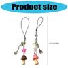 Unique Mushroom Keychain Mobile Chain Creative Phone Jewelry Suitable for Car Key Decoration and Style Enhancement