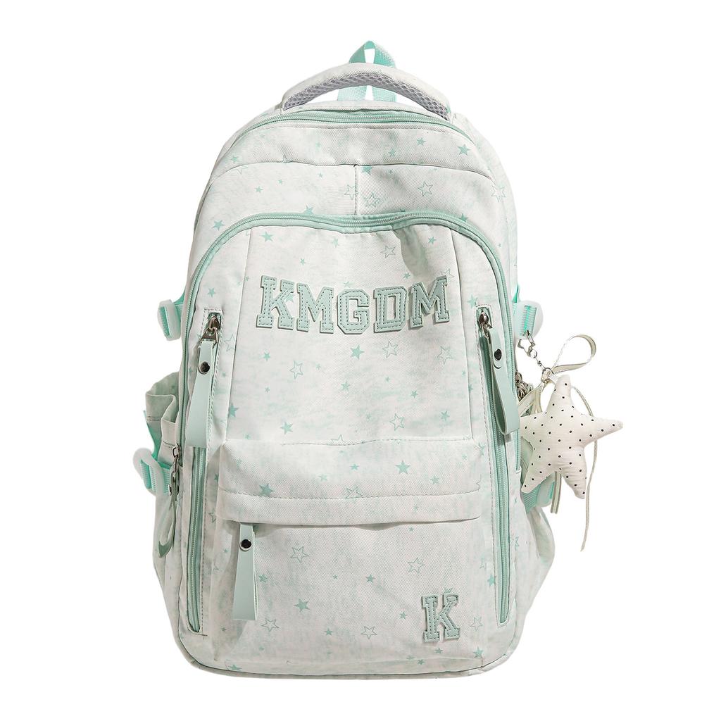 Schoolbag wholesale new pink and white letter backpack Korean ins sweet stars primary and secondary school students 1-1 grades multi-compartment