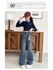 Girls' Plus Velvet Flare Jeans: Autumn/Winter 2025 - Thickened Casual Pants for Big Kids