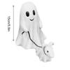 ABWR-Ghost Dog Walking Statue Halloween Ghost Dog Walking Statue Cute Garland Small Ghost Dog Walking Decoration Ornaments