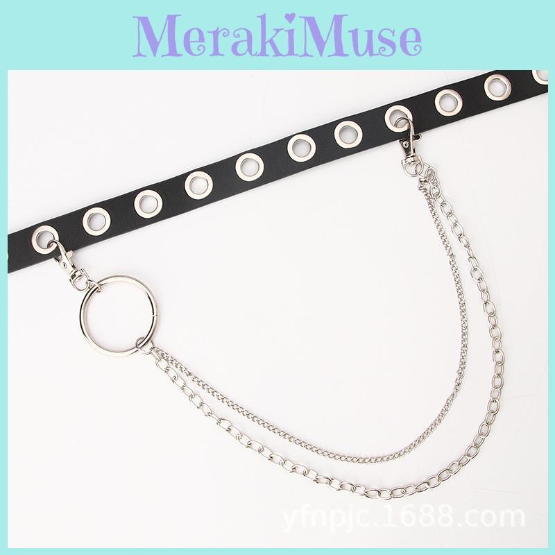 European Style Silver And Gold Chain Belt With Electroplated Finish For Men Women