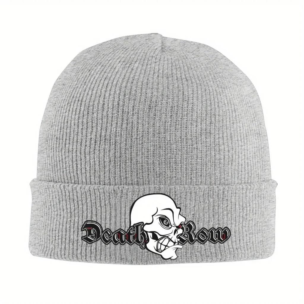 NEW Death Row Records Skull Knitted Hat Beanies Autumn Winter Hat Warm Fashion Cap Unisex Women
