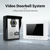 Video Doorbell Video Door Phone with 7'' Color TFT LCD Monitor Screen Door Economic Video Door Phone 4 Wired Video Intercom