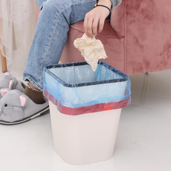 1 Roll Disposable Large Garbage Bag Home Kitchen Drawstring Trash Rubbish Pouch
