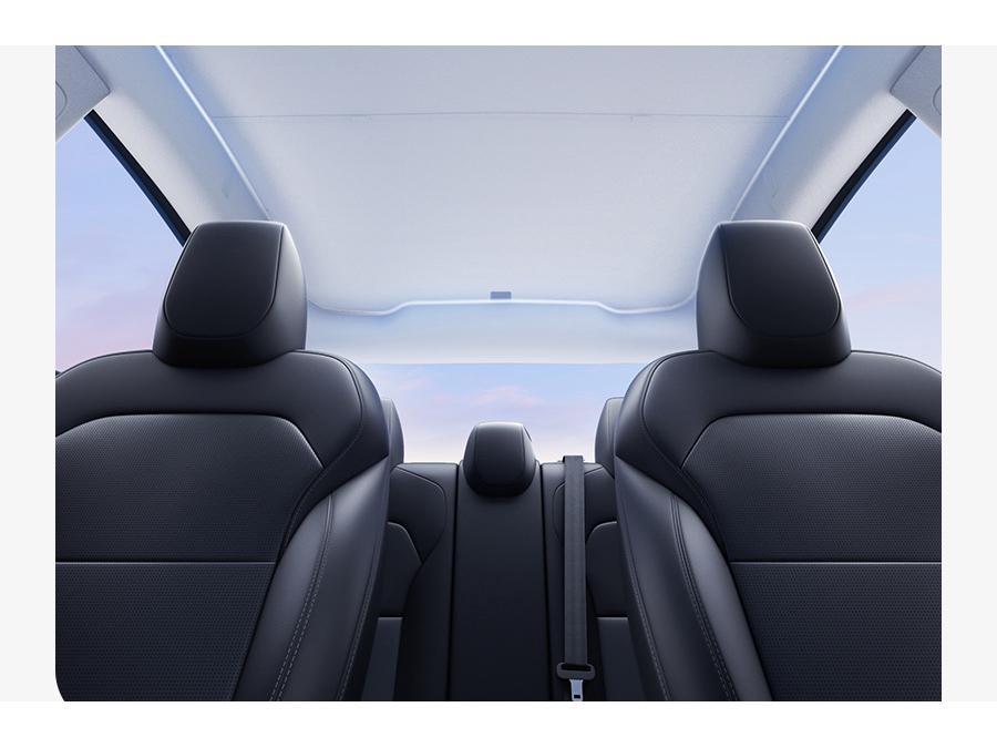 Tesla Model Y/3 Ice Crystal Honeycomb Sunshade for Sunroof