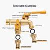 TLXT All-Copper Anti-Freeze Dual Outlet Outdoor Faucet