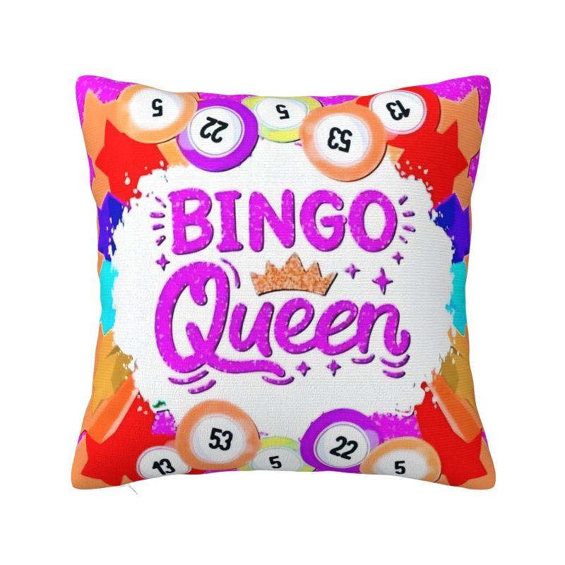 Heißes Spiel Bingo Bälle Karten Kissenbezüge Heimdeko D-Druck Sofa Stuhl Kissenbezug Polyester Weicher Kissenbezug