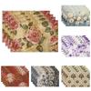 Elegant Floral Rose Placemats Set - Vintage Inspired Table Mats for Dining  Wedding Decor - Delicate & Sophisticated D  High Tea