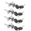 4Pcs Zinc Alloy Cam Lock for Drawer Office Triple Cabinet Desk Hardware Accessories