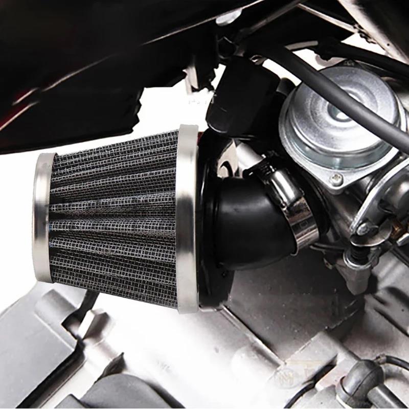 Motorcycle Scooter Air Filter 35mm 38mm 42mm 45mm 48mm 50mm Bend Elbow Neck Motor Air Filter Cleaner for 50cc 110cc 125cc 140cc Air Filters 7