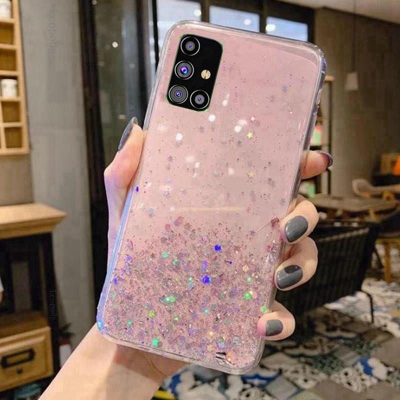 Luxury Bling Glitter Phone Case for SAMSUNG Galaxy M31 M31S M 31 S 31S 315F 317F Back Cover For SAMSUNG M317F M315F M315 Cases