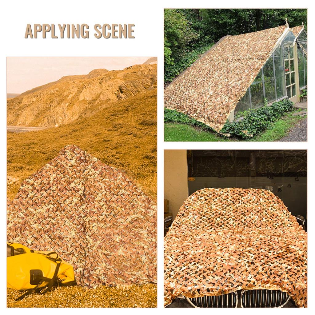 Camouflage Sunshade Net, Military Hunting Decorative Camouflage Net, Camouflage Net Camping Awning, Outdoor Sunshade, Dead Leaf Color (3*6m)