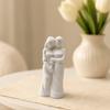 Xiaobudian 3D Printed Forever Friends Embracing Abstract Sculpture, Sister Figurines, Wide Connected Anti-Tipping Base, Best Gifts for Women,