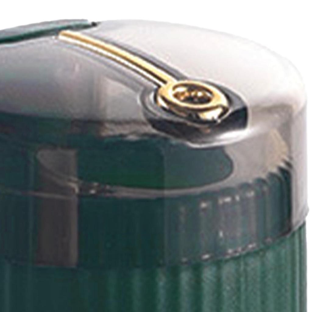 Pop Up Automatic Toothpick Dispenser Holder Compact Large Capacity Clear Window Toothpick Container for Kitchen Dark