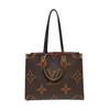 [Použité] Onthego MM 'Hnědá Giant Monogram/Hnědá Monogram Reverse Canvas' - Velmi dobrý stav #VO5LXI
