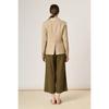 Bcbg Logo Point Piping Linen Jacket B4m3j105