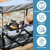 Baby Stroller Tray with Cup Holders W2 Double Sided Stroller Tray with Storage Mesh Pockets Detachable Outdoor Accessories