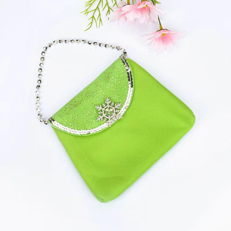 Frozen Princess Peach Heart Snowflake Handbag & Coin Purse Set for Children