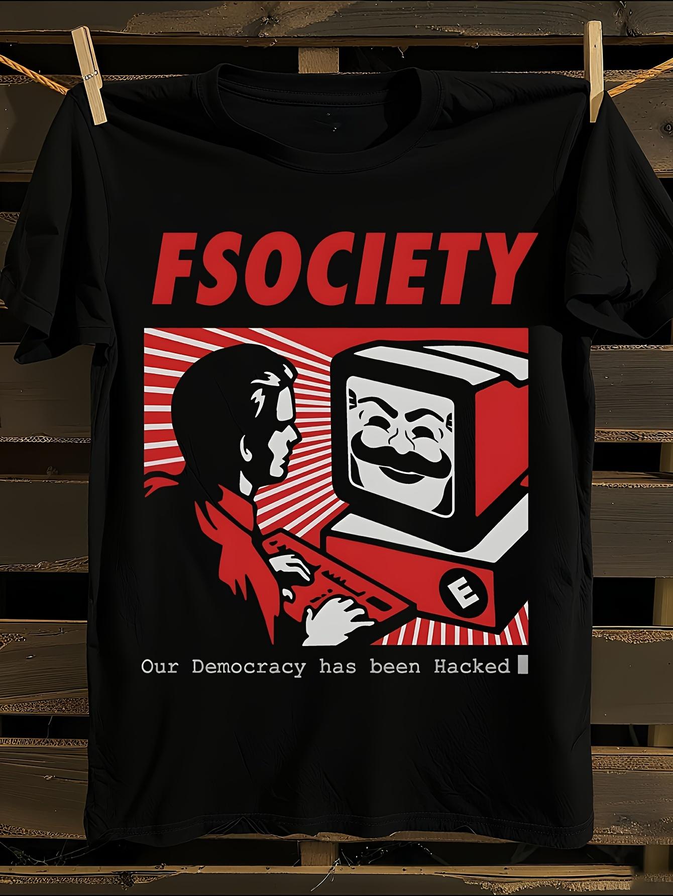 Mr. Robot FSociety TV Show Tshirt L