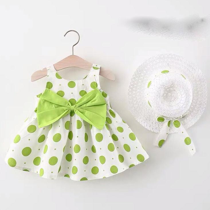 Children Dress Spring Summer Sling Kids Clothing Baby Girls Clothing Printing Sleeveless A-line Pleated Floral Dress Girl
