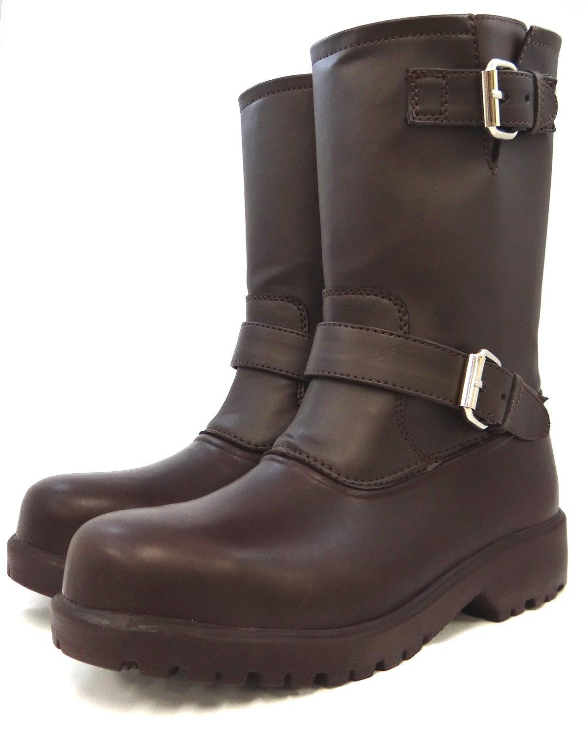 

Rikioh Aquazero Waterproof Safety Shoes, Engineer Boots, Dark Brown, Size 25cm, AQ-Z1-DKB