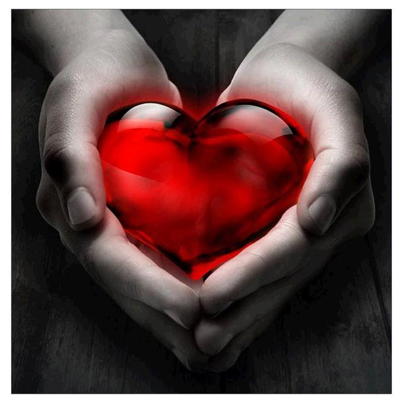 

5D DIY Бриллиантовая мозаика Ручная работа Вышивка Картины Мультфильм Держа любовь Полный квадрат Убийство Классная вышивка Крестик Декор Холст