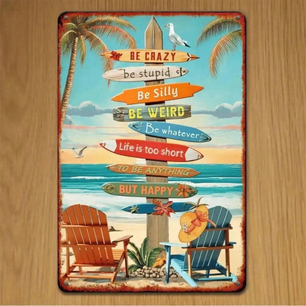 Tin Sign Art Metal Wall Decor 20x30cm Retro Vintage Painting