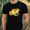 Mens Watercolour Frog Motif Cotton T-Shirt Size XS To 5XL-