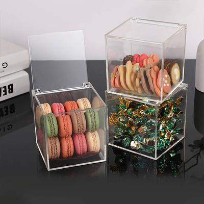 1 Stück Mode Quadratische Klappaufbewahrung Ausstellungsstaubdichte Transparente Geschenkbox Acrylbox Aufbewahrungsbox