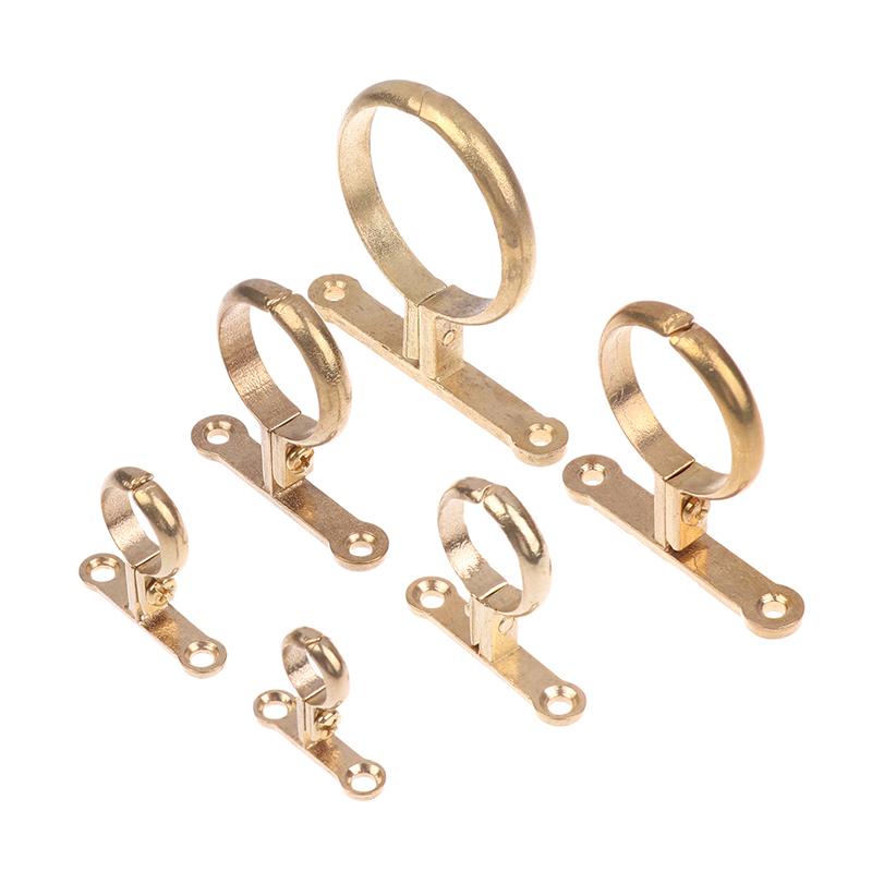 Passend für 15 22 28 35 42 54 mm Außendurchmesser Messingrohrschelle Wandmontierte Rohrunterstützung Halterung Schelle Unterstützung Feste Sanitärinstallation Wasser mit Basis