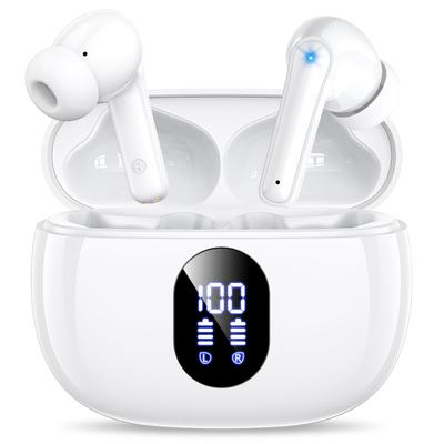 Auriculares Auriculares inalámbricos Bluetooth 48 horas de reproducción Graves potentes Pantalla LED IPX7 Resistente al agua Conexión instantánea Bluetooth Auriculares Bluetooth Rápido