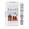 Tu Christmas Shower Curtain Festive Holiday Bathroom Decor Santa Claus Reindeer Snowflakes Winter Themed Waterproof Fabric Backd