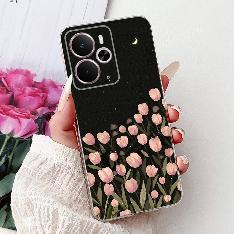 For Realme 14 5G Case RMX5075 Stylish Butterfly Painted Cover Silicone Case For Realme 14X 14 Realme14 T 14T 5G Soft Fundas Bags