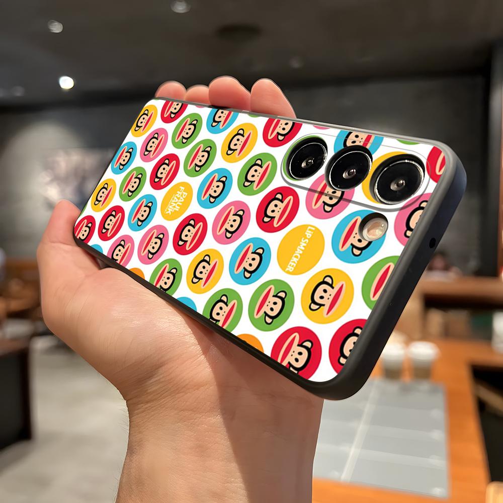 P-Paul F-Frank Phone Case For Samsung A56 A36 A26 A16 A15 A25 A35 A55 A14 A34 A24 A54 Black Soft Shell