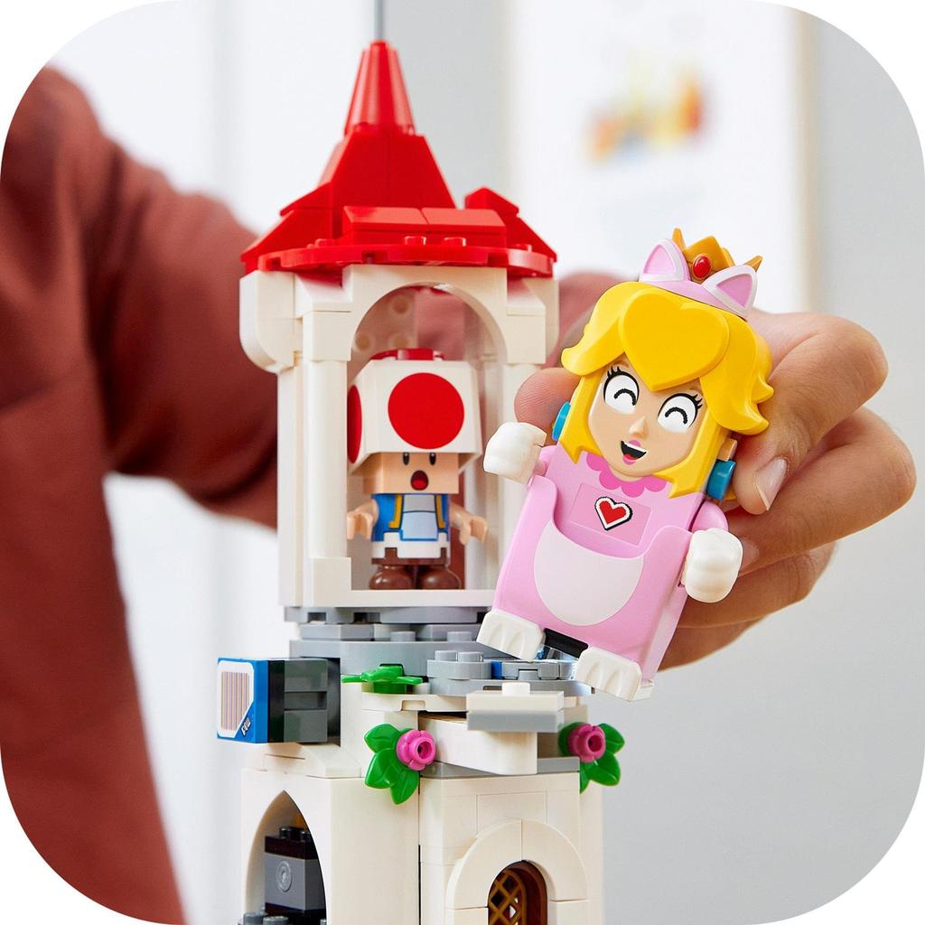 LEGO Super Mario Cat Peach Power-Up and Frozen Tower Challenge 71407, Toy, Building Blocks, Gift, Video Game, Boys and Girls, Ages 7 and Up