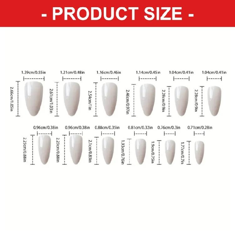 Almond Shaped False Nail Snowflake Red ABS Press On Set Salon Quality Durability For Sensitive Skin And Active Users