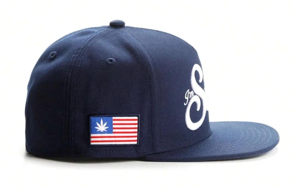 Sproutsy Streetwear Snapback Flat Visor Straight Stoned Men's Hat, Cap,