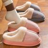 Bomullstofflor för kvinnor för höst och vinter, med varmt foder och tjock mjuk sula