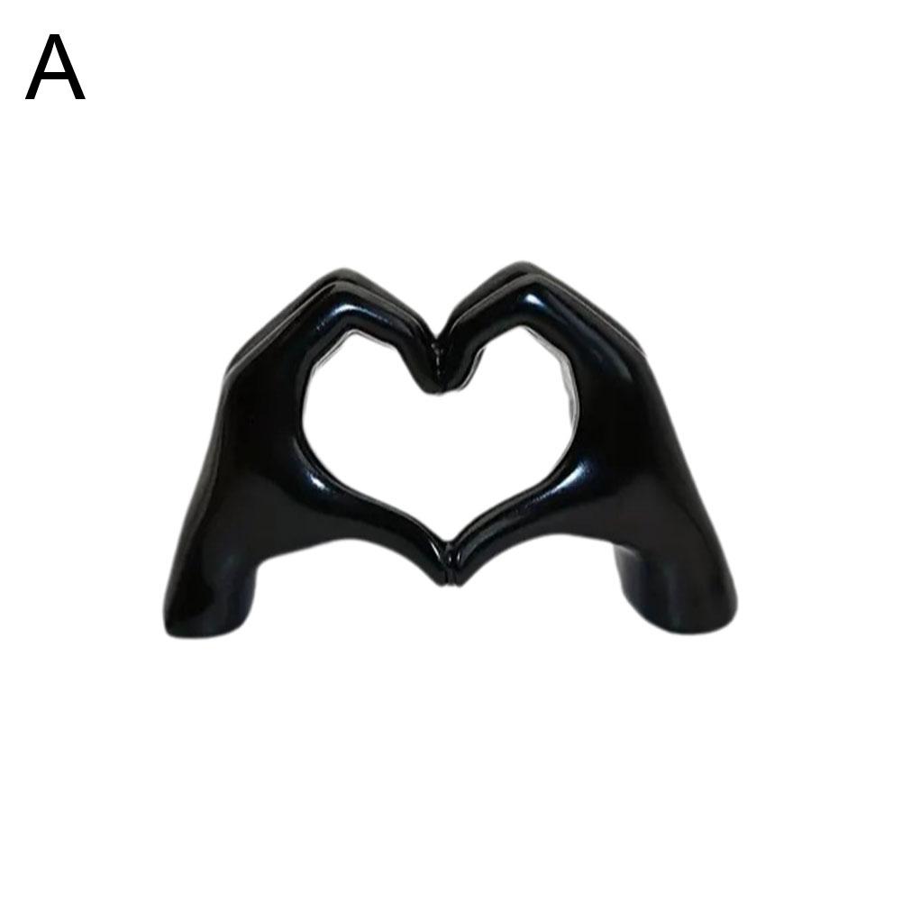 Heart-shaped gesture statue Resin Love Gesture Statues Sculptures Desktop Ornament Sculpture Figurines Office Home Decoration