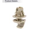 Sun Visor Holder Clip for Toyota Camry Highlander Corolla Prius RAV4 Solara Matrix Sun Visor Retainer Clip Hook No.74348-06030 Plastic 1 Pc Beige