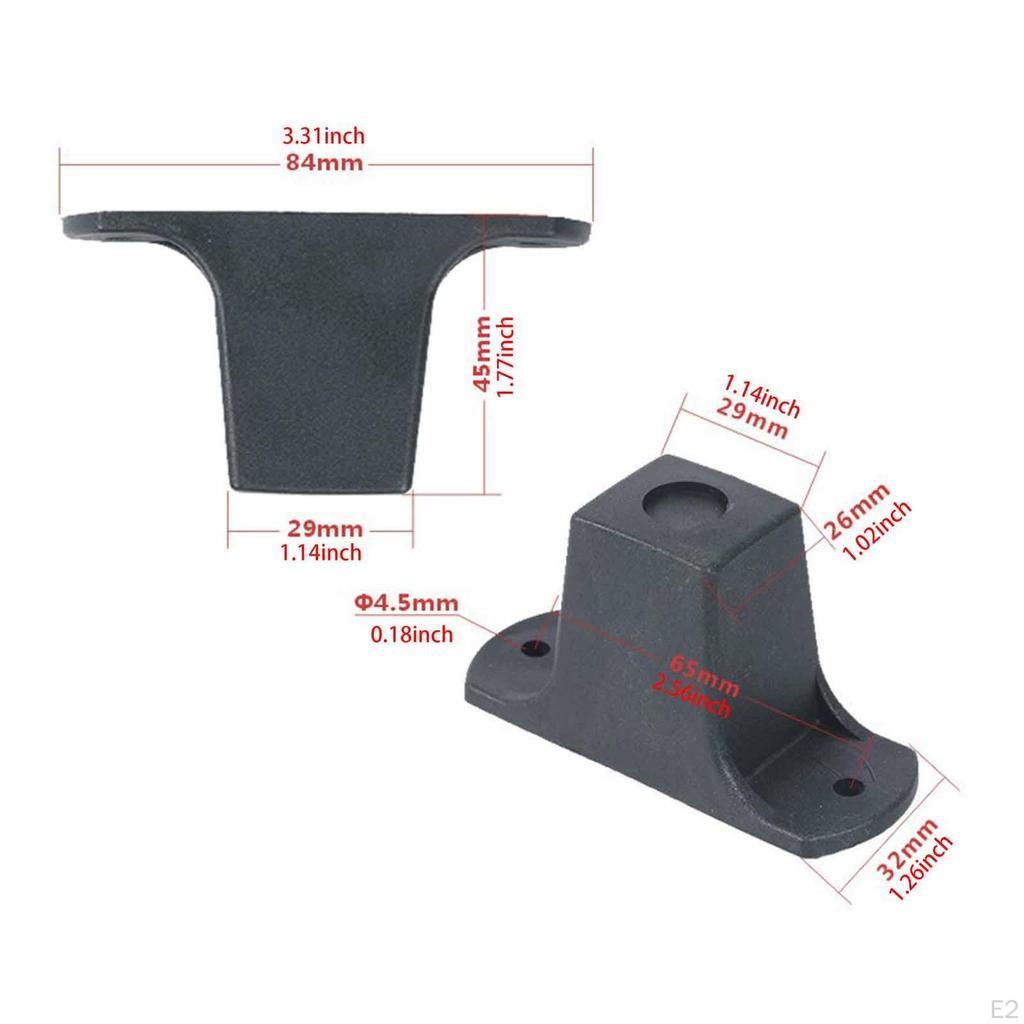 4 Pack of Duffle Bag Feet for Rolling Luggage with Mounting Components