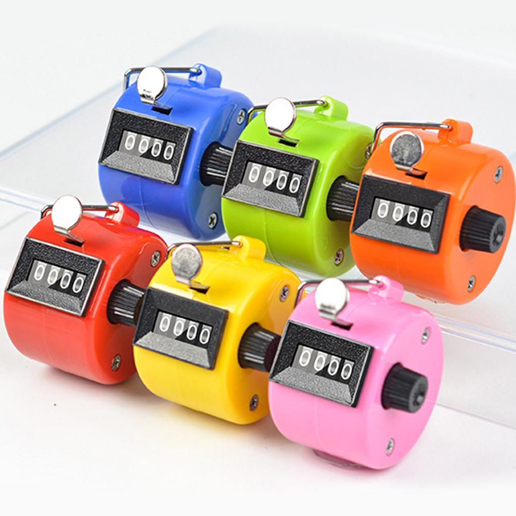 Handheld Tally Counter Ruční mechanické počítadla Clickers 4místné číslo Counter Clicker Pitch Counter pro koučování golfu
