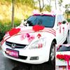 Creative Wedding Car Flower Decoration Set