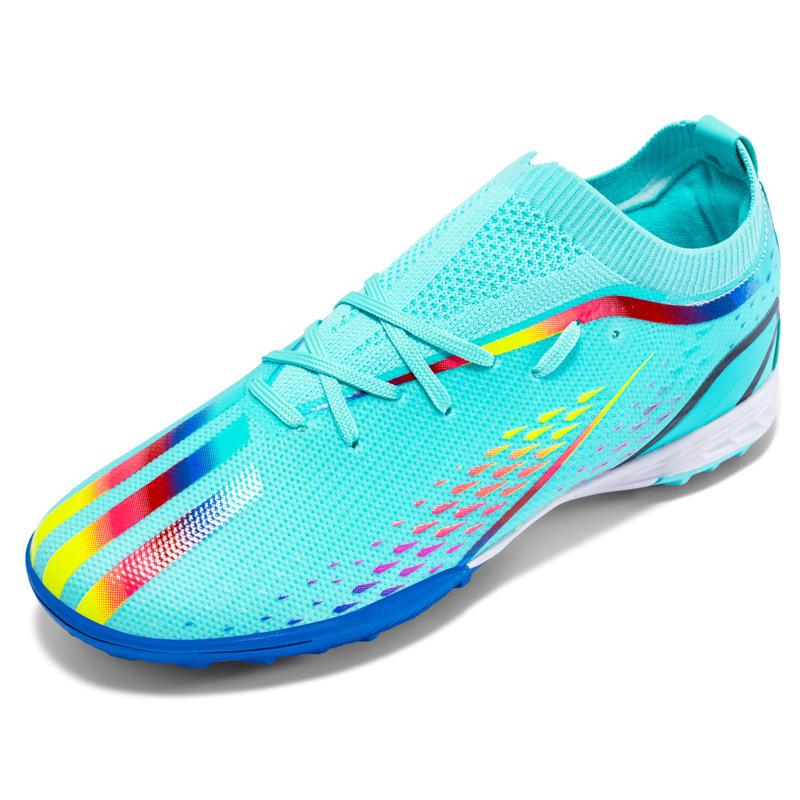 Macy fly knitting football shoes men's low-top broken nails long nails lawn students professional game training shoes women