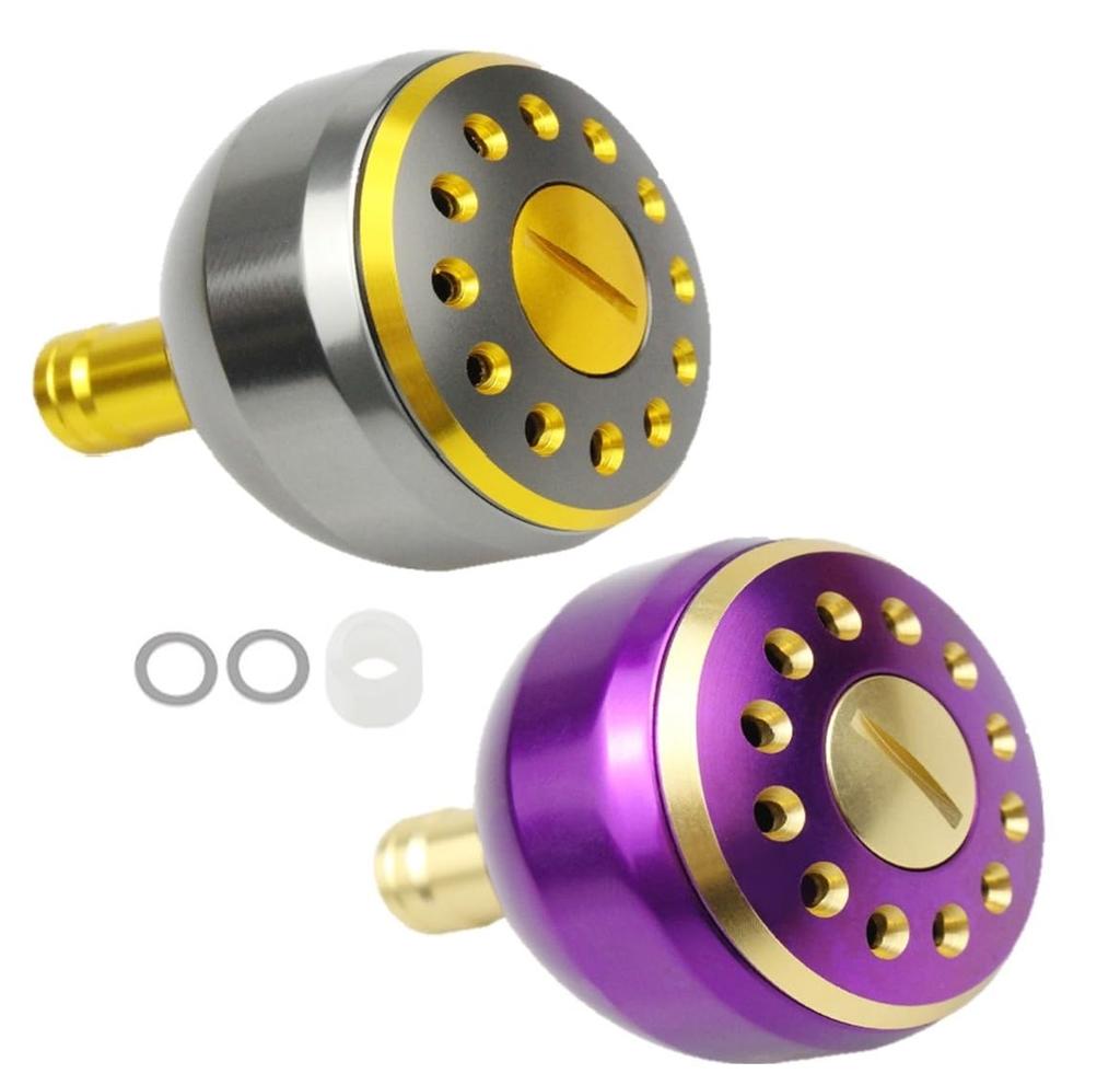 of Aluminum Round Knob Aluminum Spinning Reel Fishing Blue Fish Power Handle Knob Shimano A Daiwa S Replacement 38mm Stylish 1000 1500 2000 2500 3000