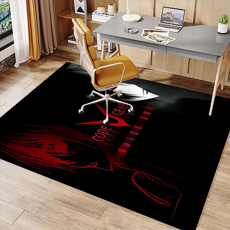 Anime Code Geass Printed Absorbent Washable Carpet,Non-Slip Bathroom Mats,Kitchen Rugs,Living Room Entrance,Camping Picnic Rugs