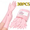 1/10/20/30/50PCS Pink Disposable Nitrile Gloves 12 Inch Ambidextrous for General Purpose Everyday Routine Tasks Home Activities Adults Men Women