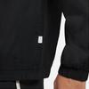 Nike Solid Logo Stripe Cotton Crew Neck Side Button Pullover Long Sleeve Sweatshirt Men Sweatshirt Black DD7017-010