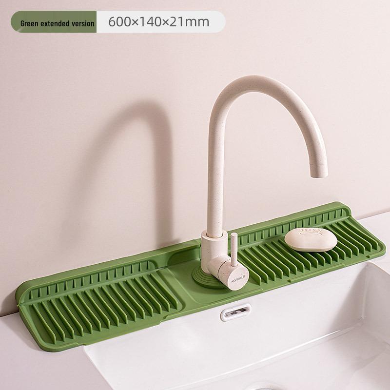 Morandi Silicone Faucet Drip Mat - Leak-Proof, Anti-Slip Kitchen Sink & Washstand Mat