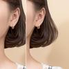 S925 Sterling Silver Korean O-Shaped Hoop Earrings - Simple, Fresh, Girlish Style.
